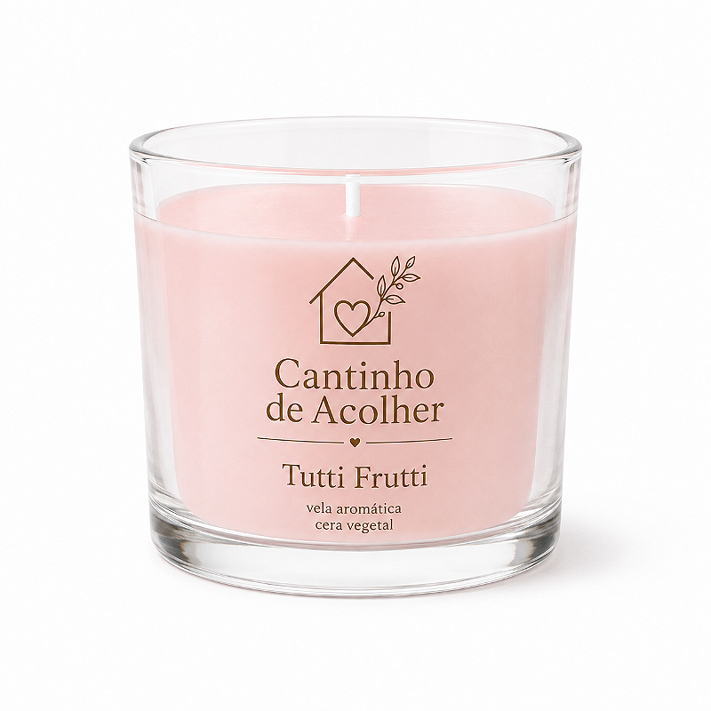 Tutti Frutti | Vela Aromática Artesanal 120g Cantinho de Acolher Criandê