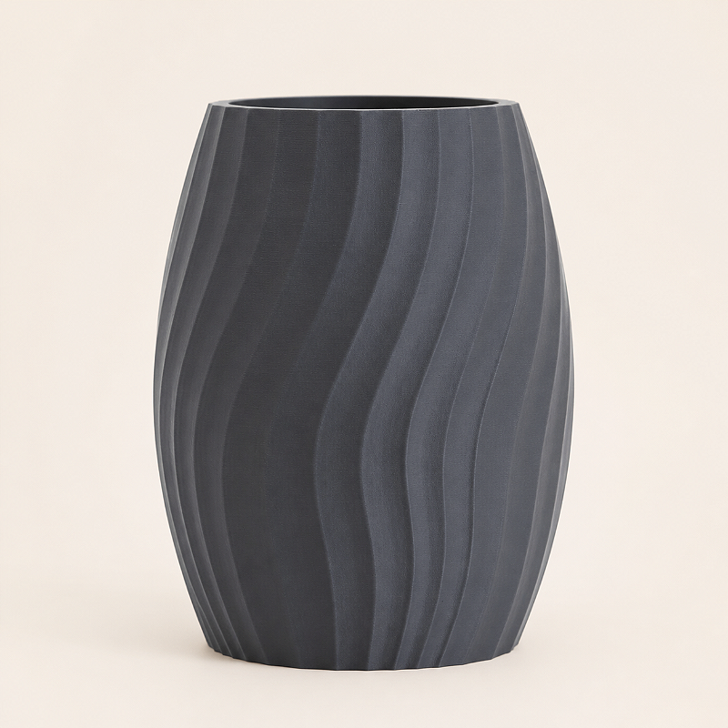 Grain | Vaso Criandê de Textura Orgânica em Veio de Madeira
