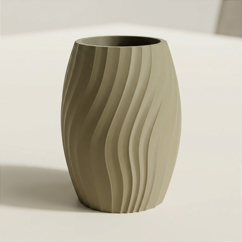 Grain | Vaso Criandê de Textura Orgânica em Veio de Madeira