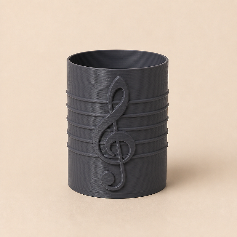 Clave de Sol | Porta-Canetas Musical de Mesa Criandê