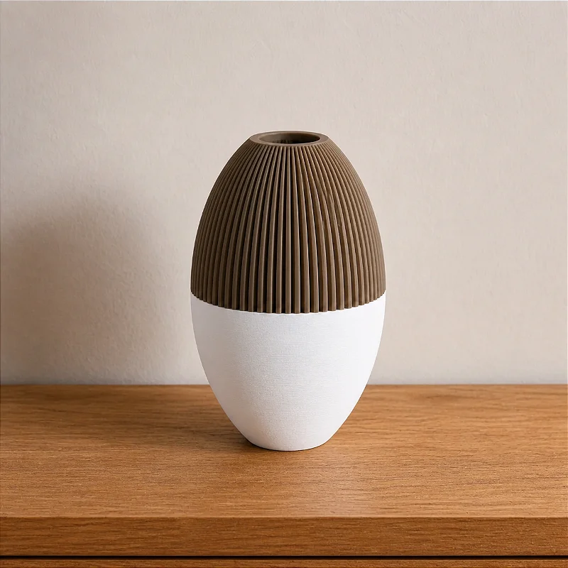 Julian | Vaso Facetado Bicolor de Estilo Nórdico Criandê