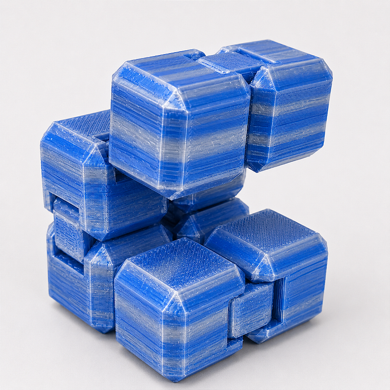 Criandê Cubo Infinito | Peça Sensorial Antiestresse Articulada