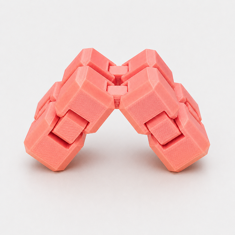 Criandê Cubo Infinito | Peça Sensorial Antiestresse Articulada