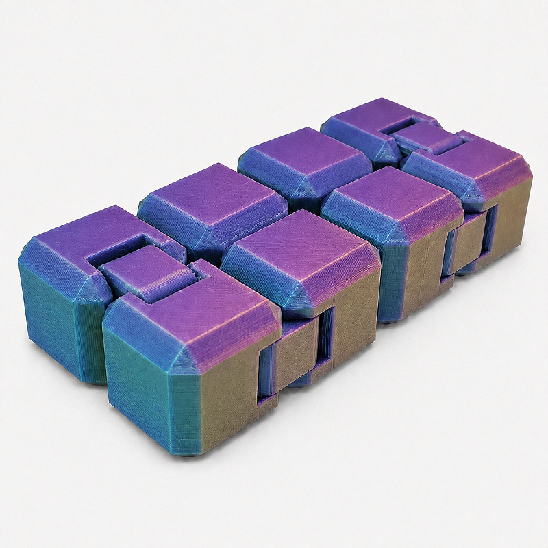 Criandê Cubo Infinito | Peça Sensorial Antiestresse Articulada