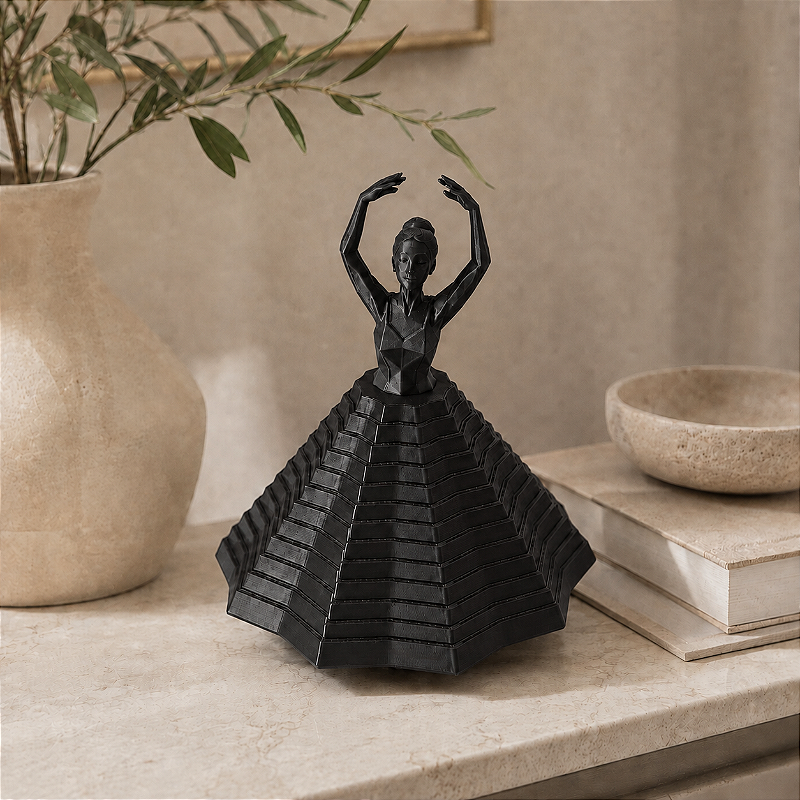 Criandê Bailarina Giratória | Peça Decorativa que Dança ao Girar