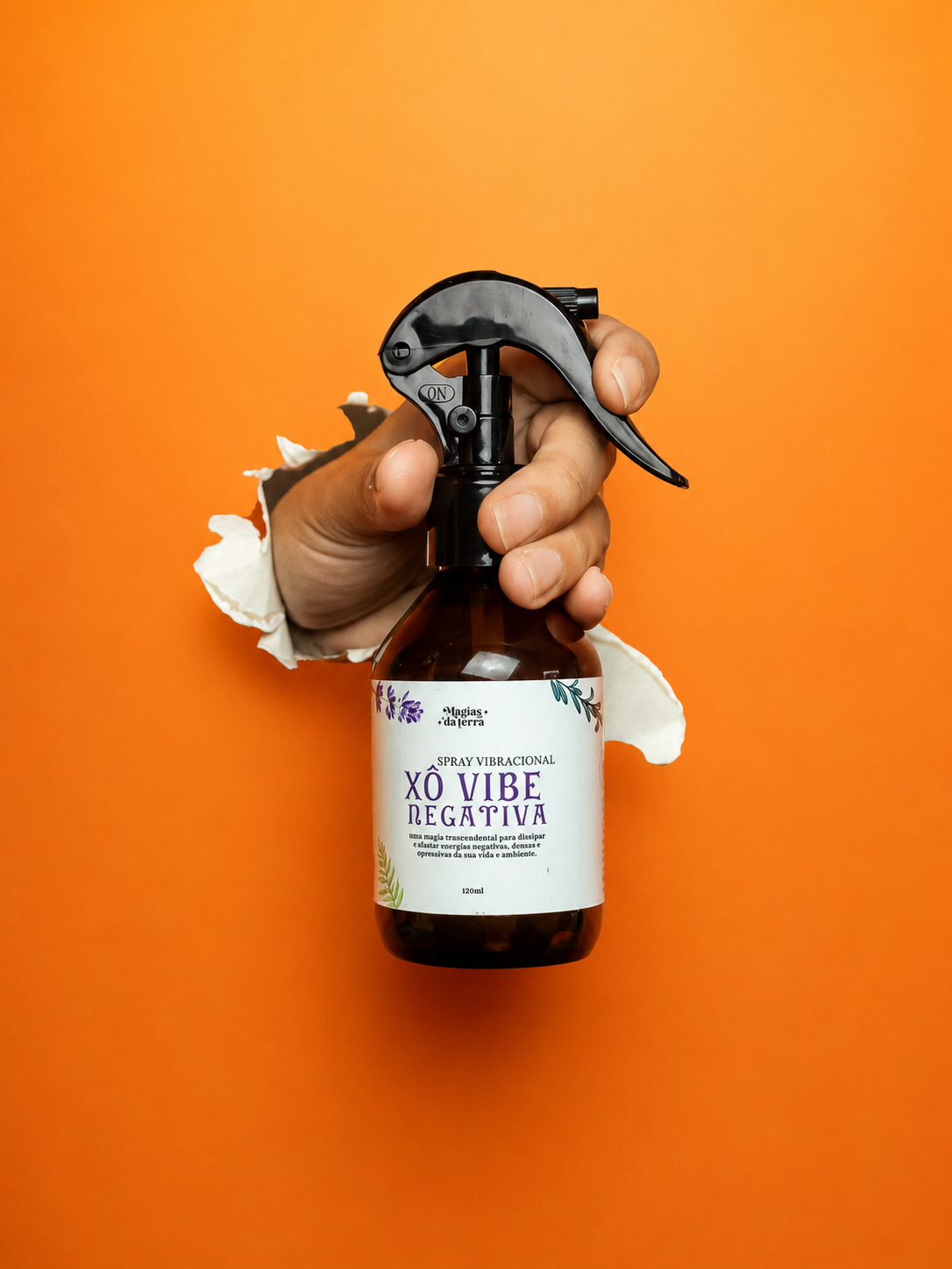 Spray Vibracional Com Óleos Essenciais Limpeza Energética Efeito Relaxante 60ml