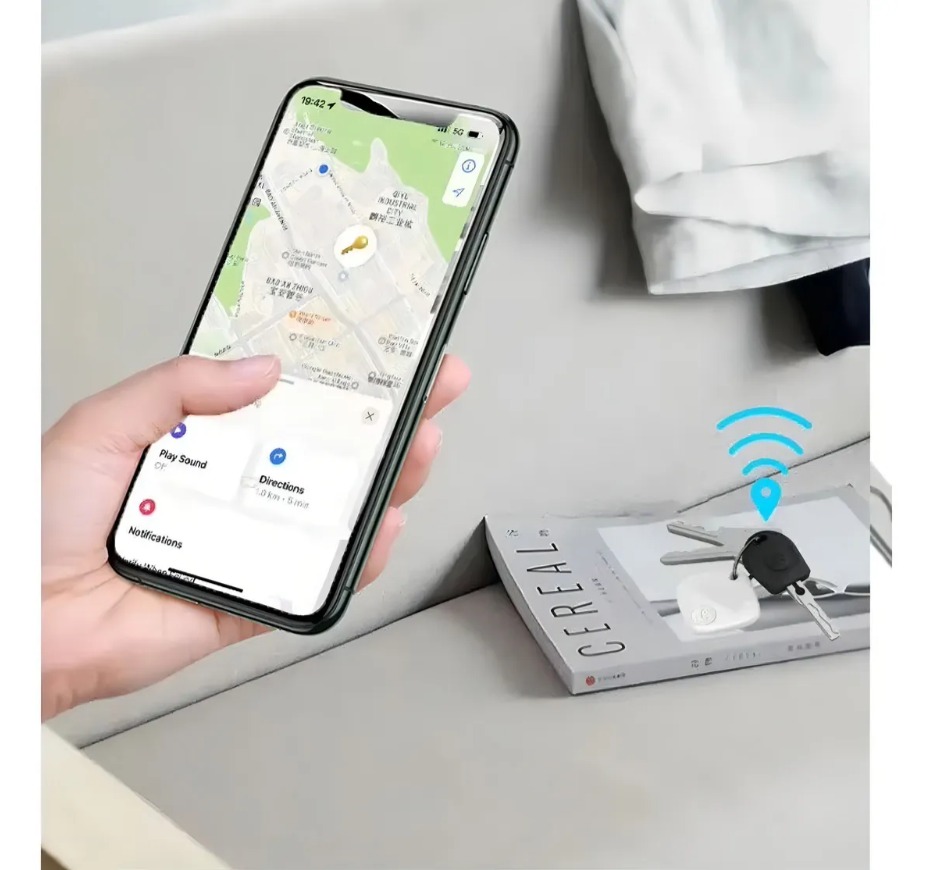 Smart Tag Localizador GPS Branco Compatível iPhone Apple