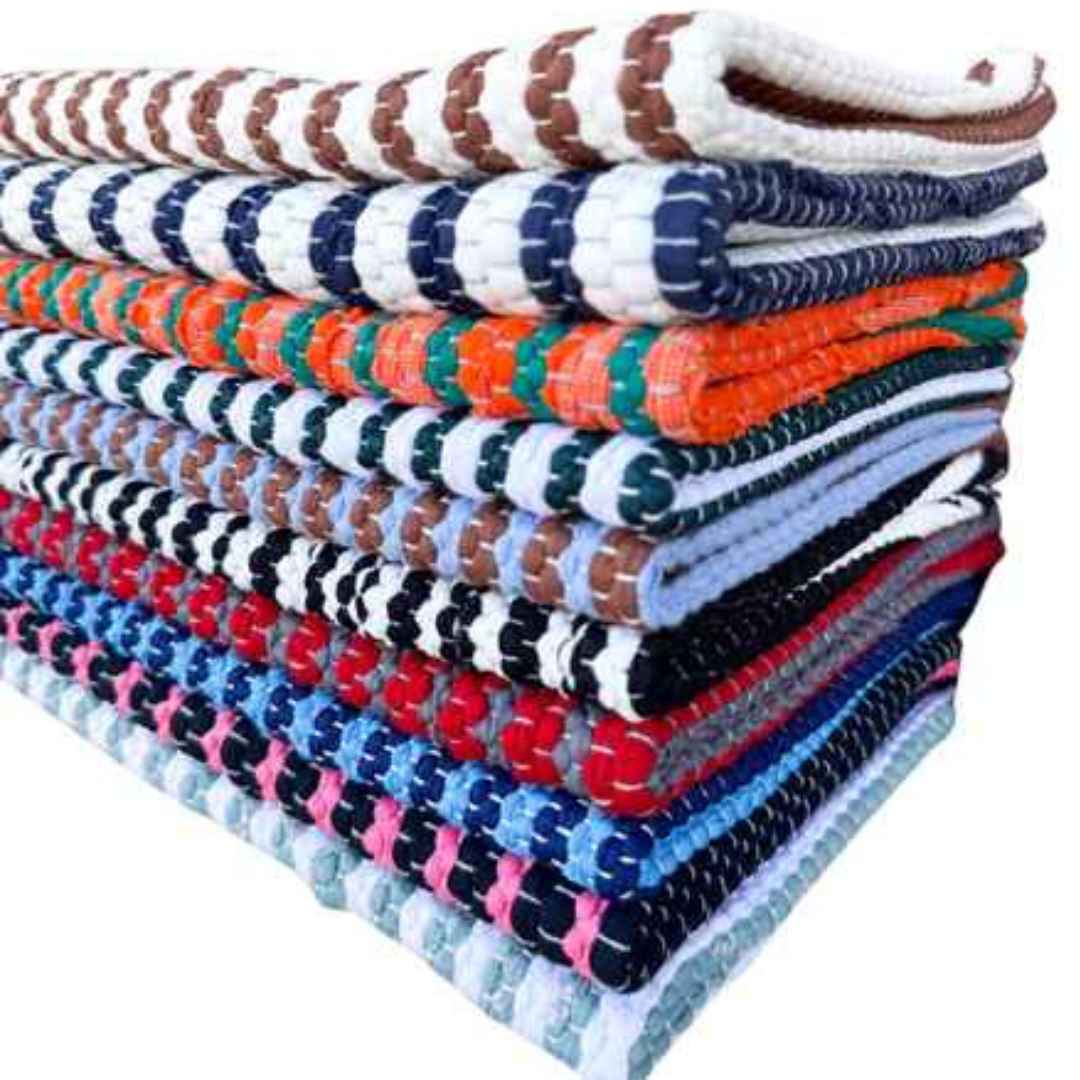 Tapete Artesanal Zebrinha 45x80 cm – KIT 2 unidades (Cores Sortidas)