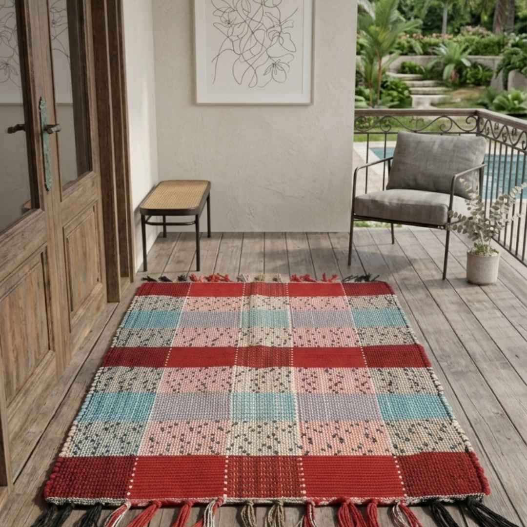 Tapete Artesanal 50x80 cm – KIT 2 unidades (Cores Sortidas)