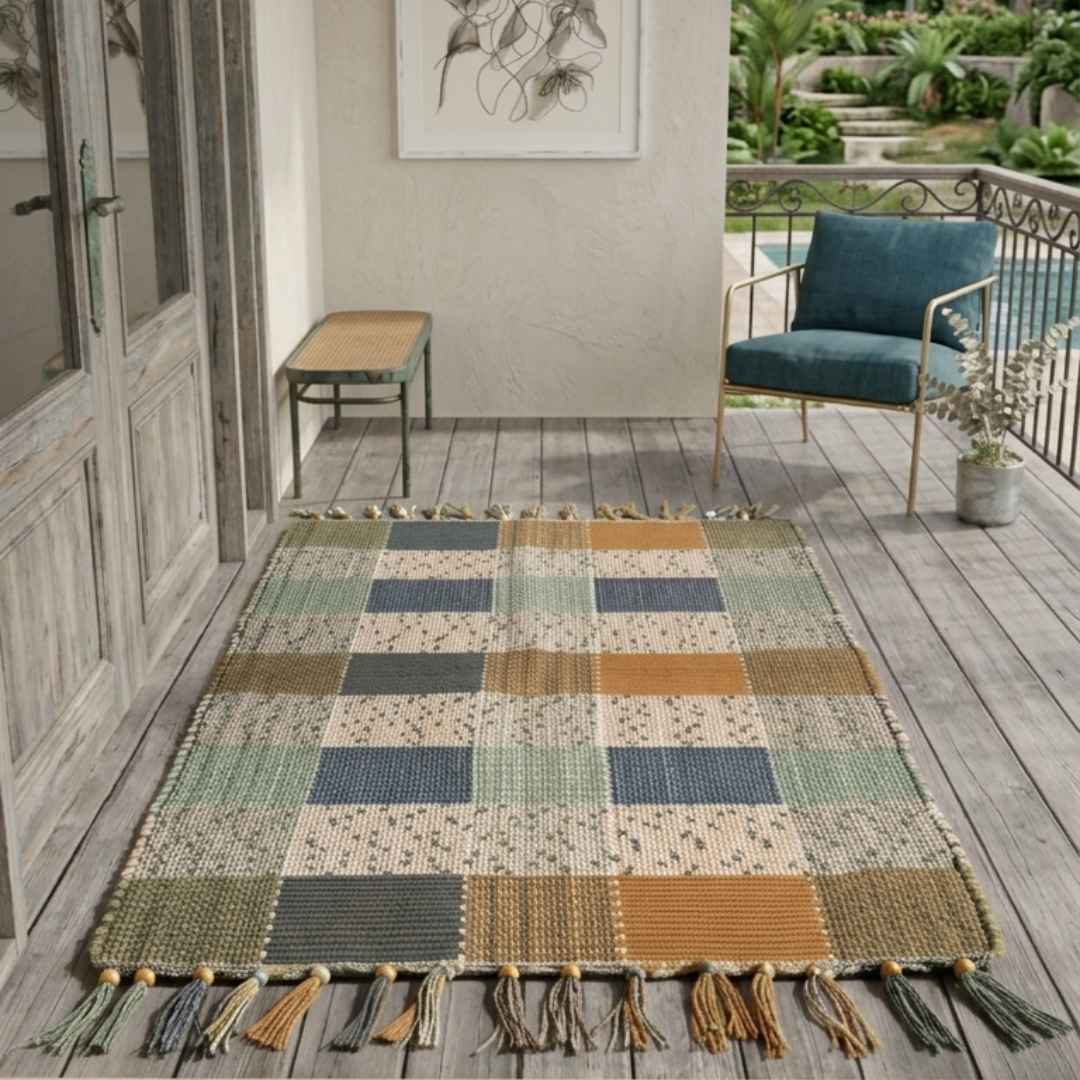 Tapete Artesanal 50x80 cm – KIT 3 unidades (Cores Sortidas)