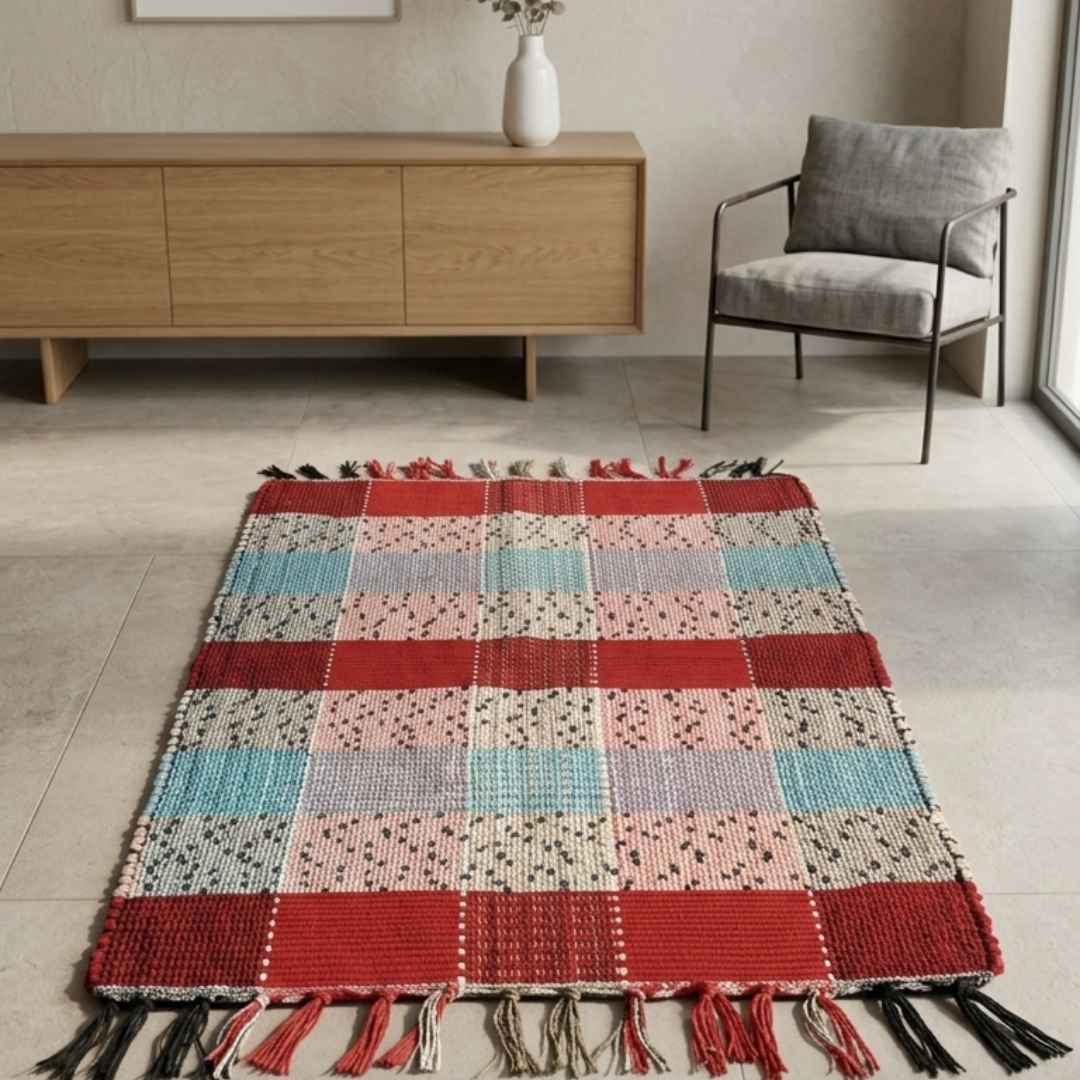 Tapete Artesanal 50x80 cm – KIT 4 unidades (Cores Sortidas)