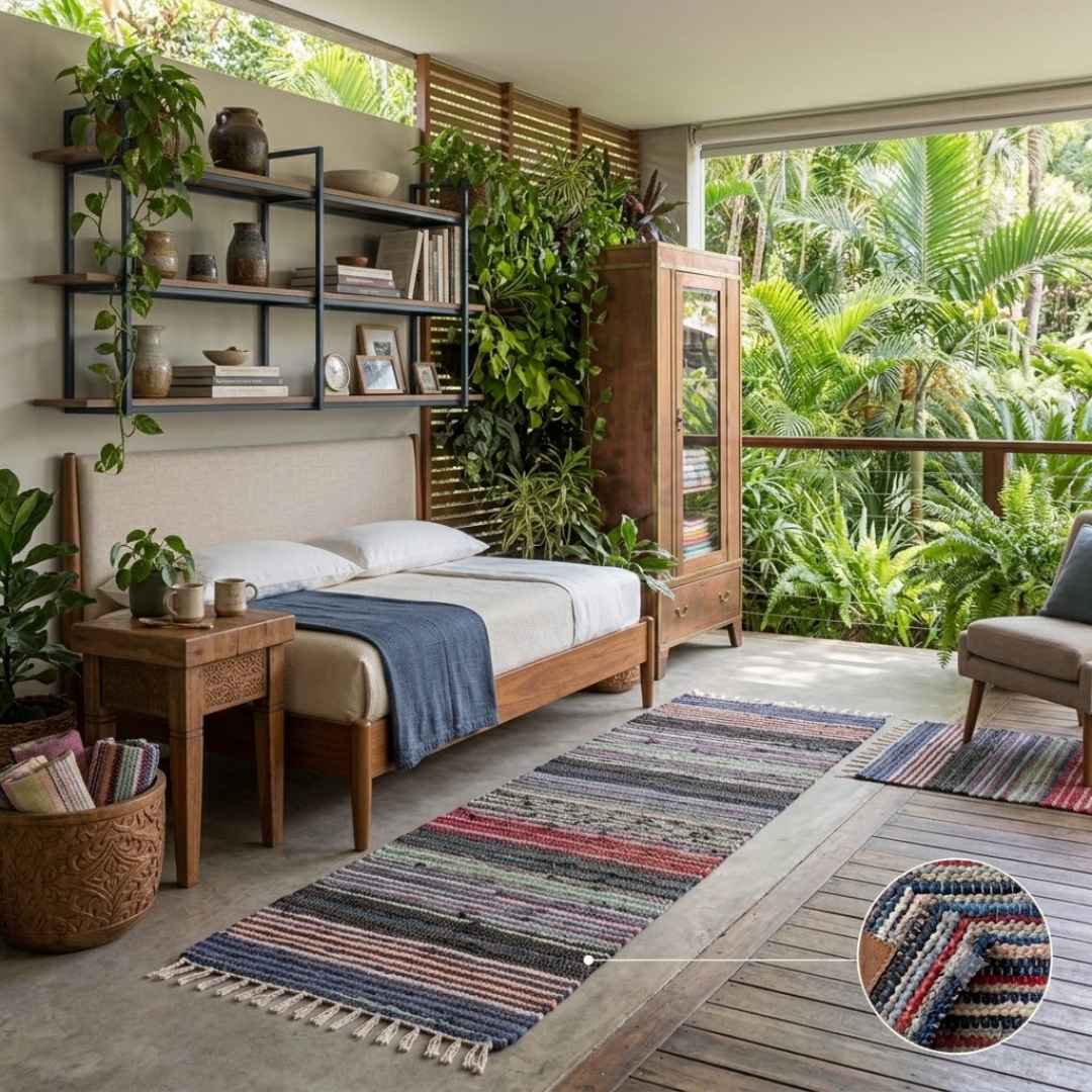 Jogo de Tapetes para Cozinha | 3 Peças com Passadeira 50x160 cm