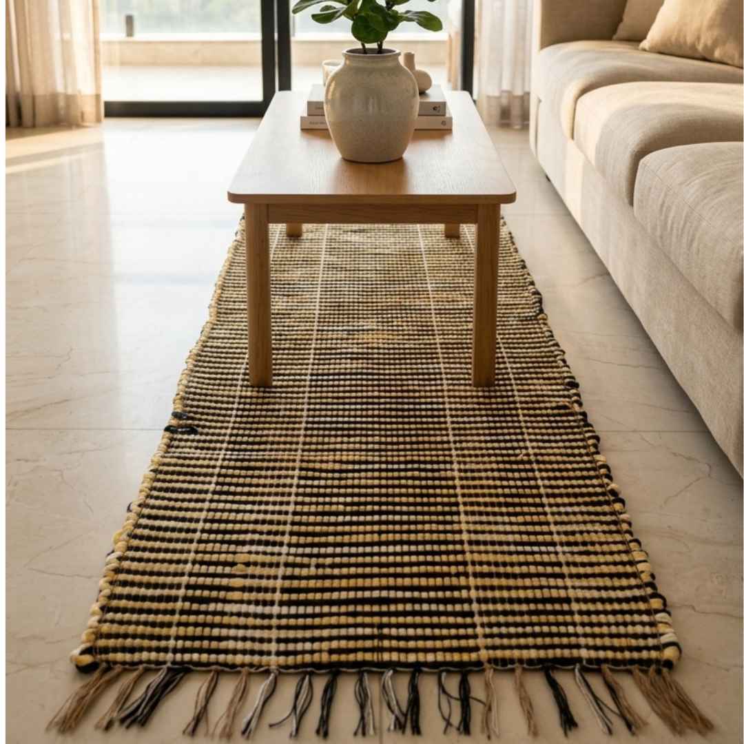 Passadeira Zebrinha Artesanal 1,38 x 48 cm - kit 2 (cores Sortidas)