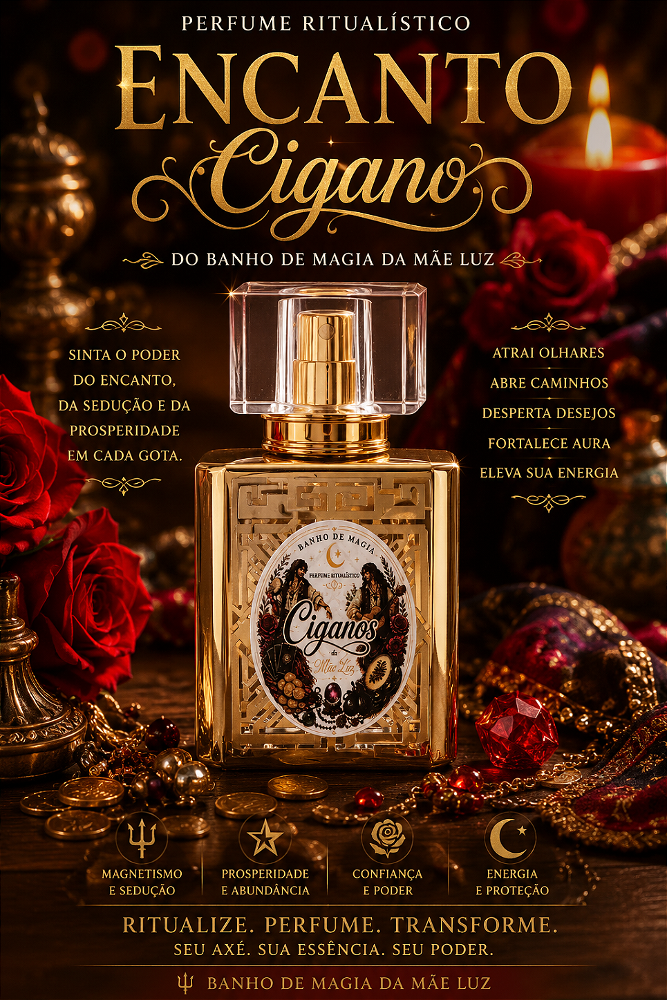 Encanto Cigano Perfume Ritualístico