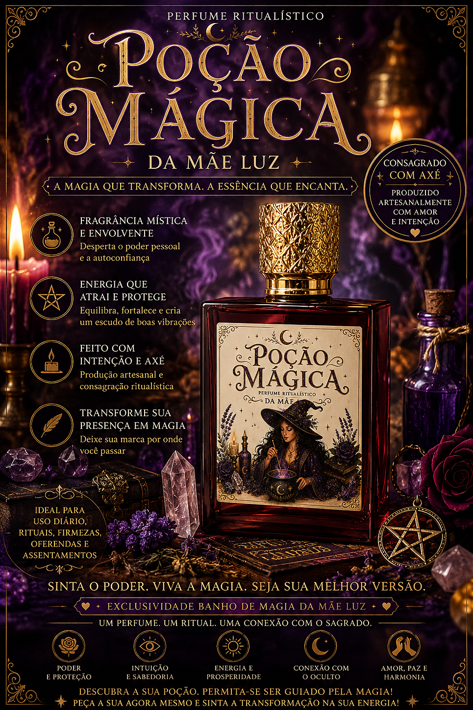 Poção Mágica Perfume Ritualístico