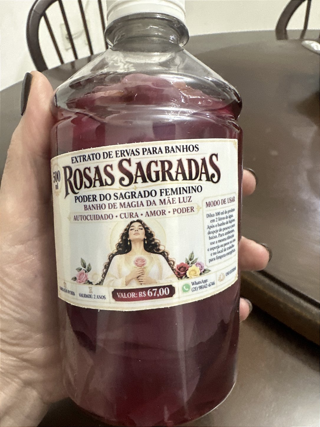 Extrato de Rosas Sagradas para Banhos Ritualísticos