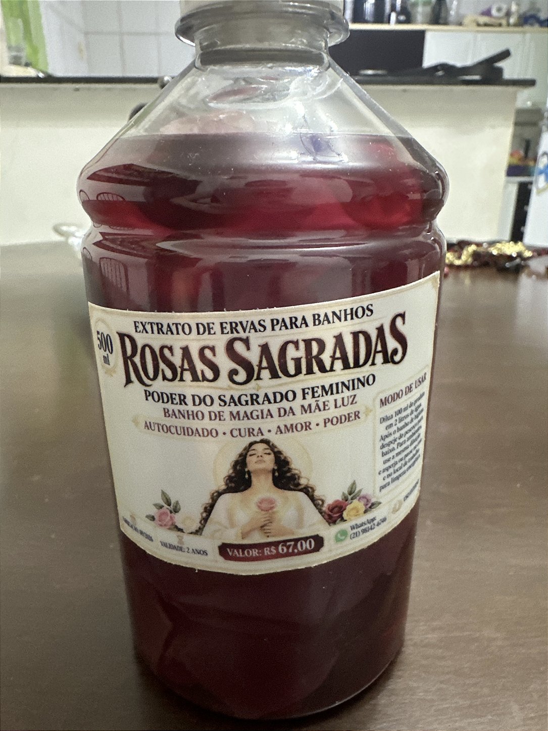 Extrato de Rosas Sagradas para Banhos Ritualísticos