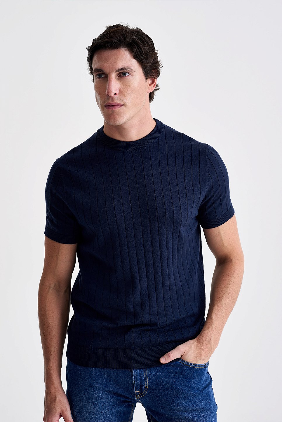 Camiseta Tricot Canelada