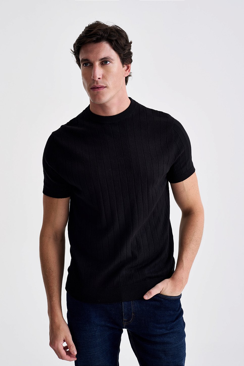Camiseta Tricot Canelada