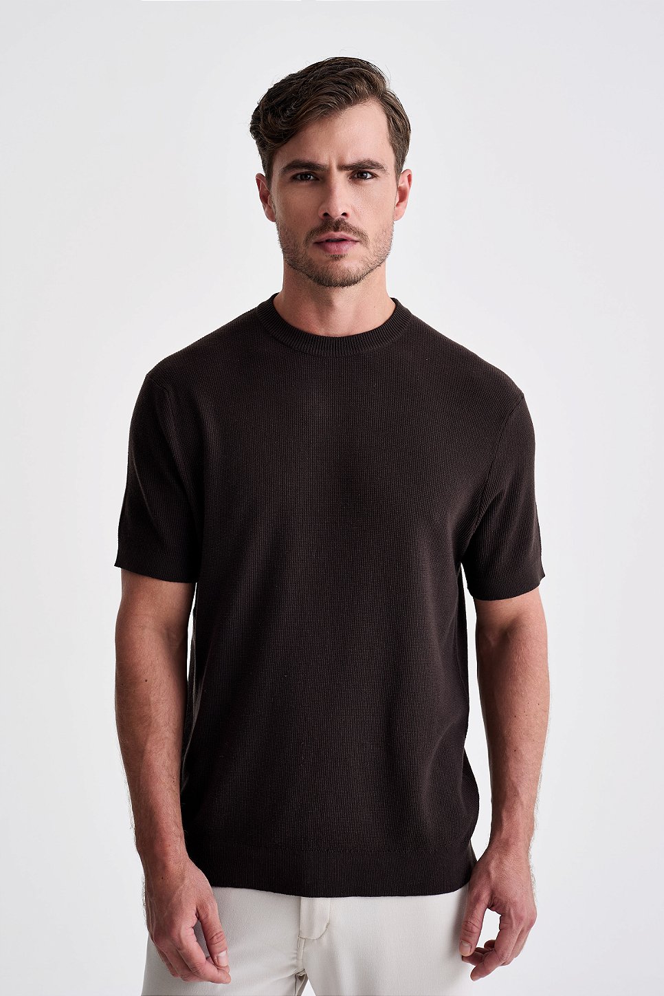 Camiseta Tricot Texturizada