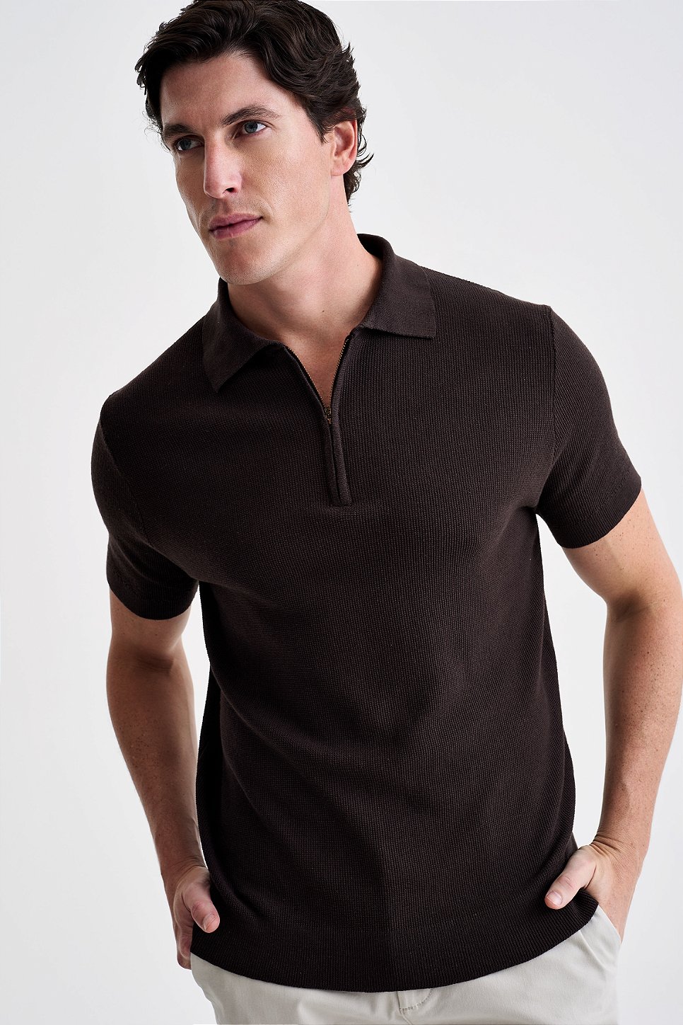 Polo Tricot Zíper