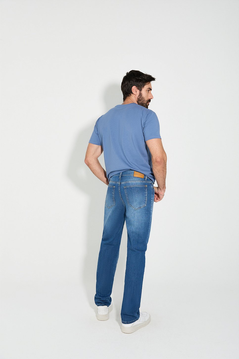 Calça Jeans Reta