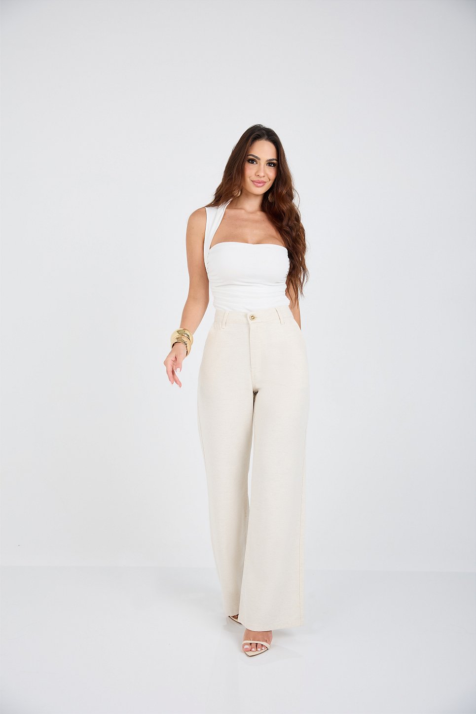 Calça Wide Linho