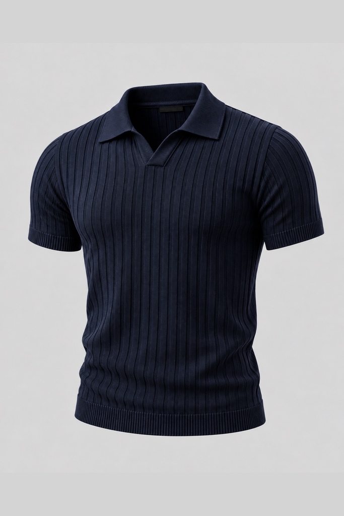 Polo Tricot Bali - Marinho