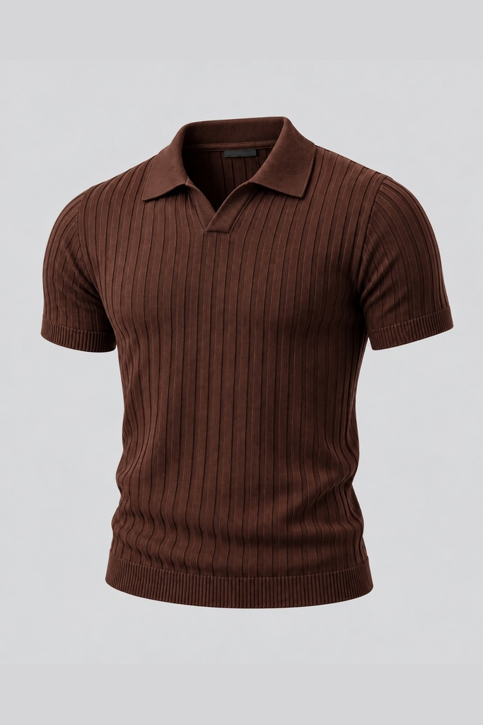 Polo Tricot Bali - Marrom