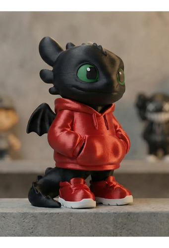 Boneco Banguela Com Moletom Vermelho - Como Treinar Seu Dragão
