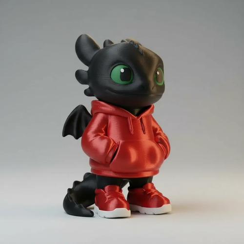 Boneco Banguela Com Moletom Vermelho - Como Treinar Seu Dragão