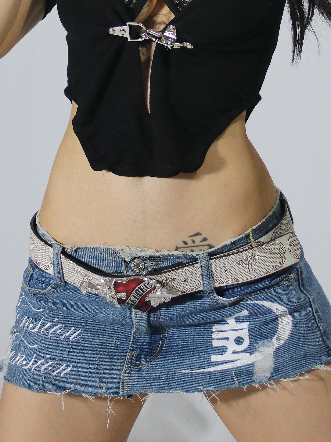Mini Saia Jeans Tension