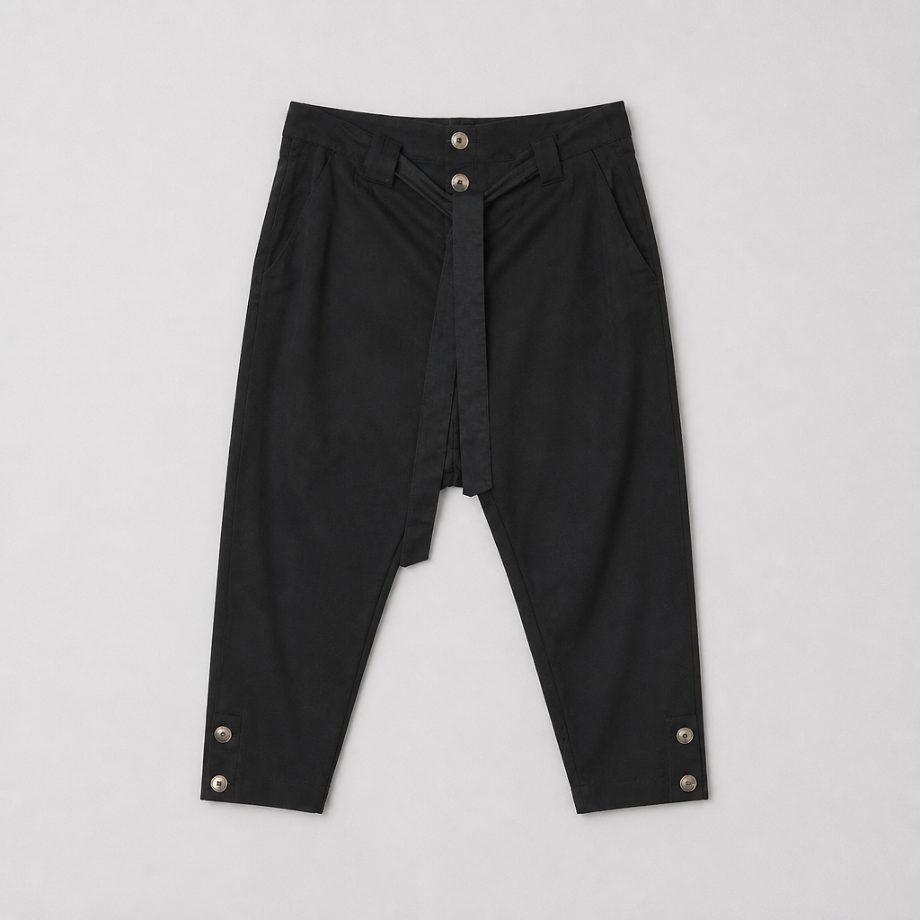 Calça de viscolinho Cropped
