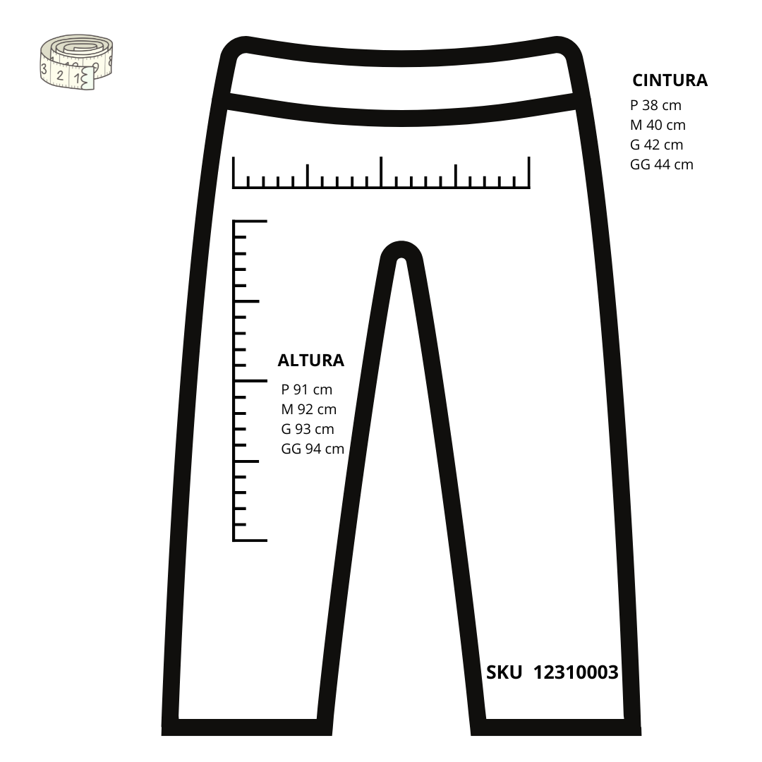 Calça de viscolinho Cropped