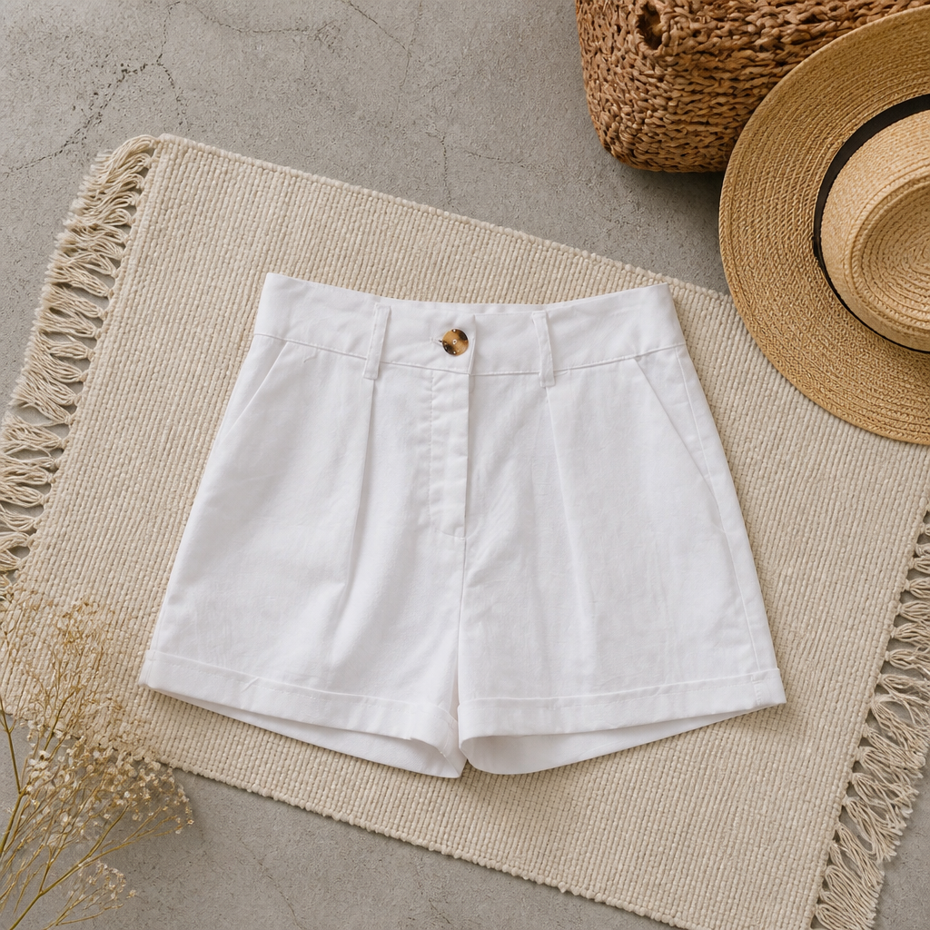 Short Casual Chic de linho