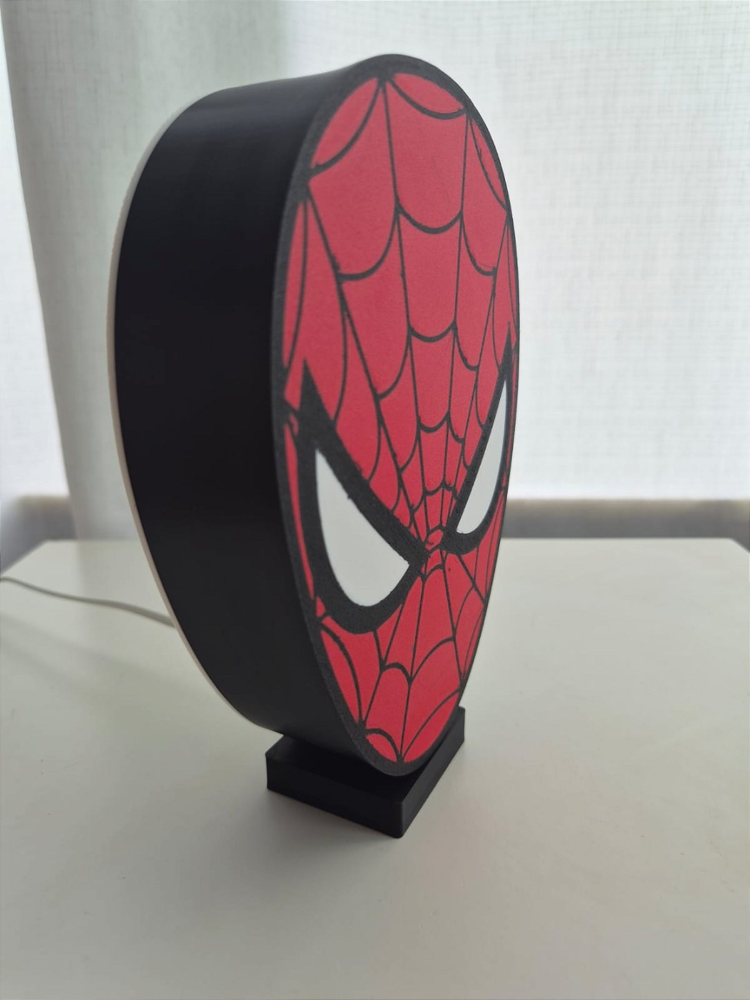 Luminária 3D do Homem-Aranha Personalizada – Com LED