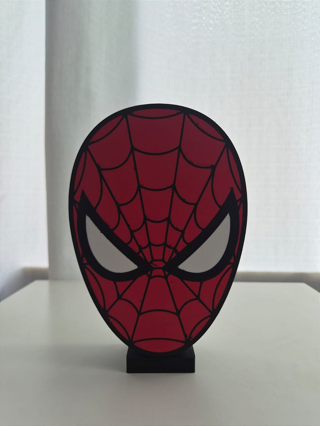 Luminária 3D do Homem-Aranha Personalizada – Com LED