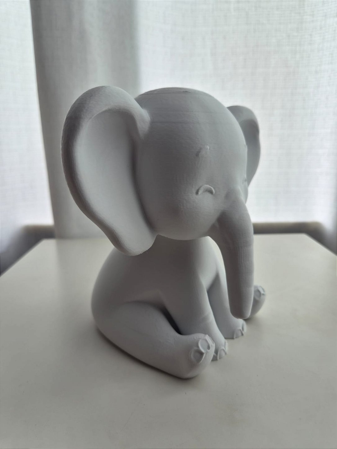Luminária 3D de Elefante Personalizada – Decoração Infantil com LED