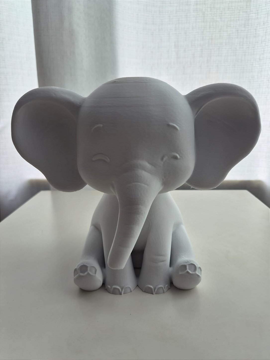 Luminária 3D de Elefante Personalizada – Decoração Infantil com LED