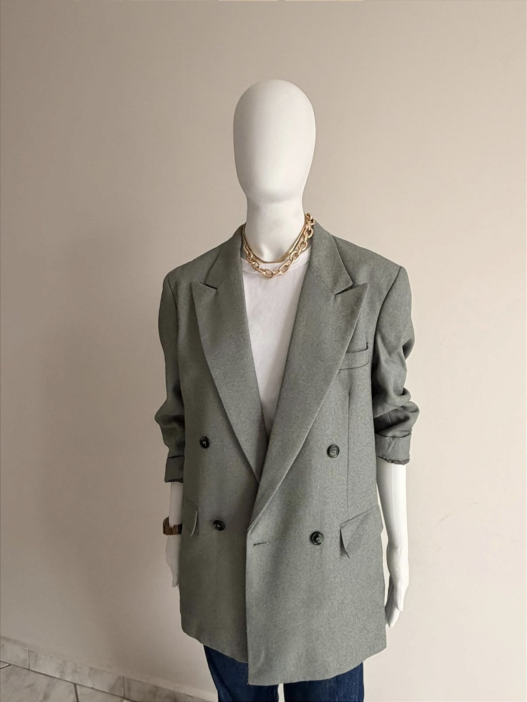 Blazer Cinza Vintage Feminino CGC