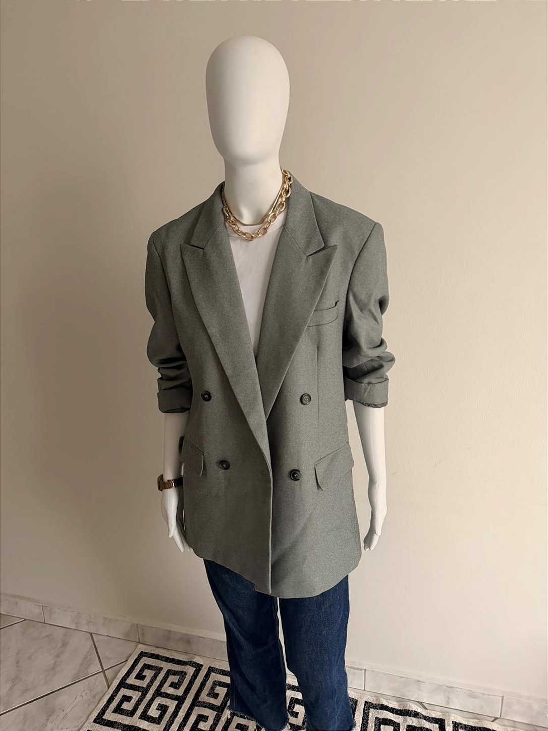 Blazer Cinza Vintage Feminino CGC