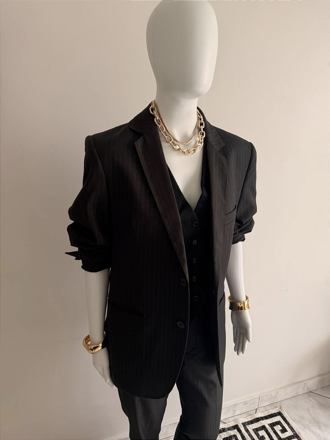 Blazer Vintage Feminino Preto CGC