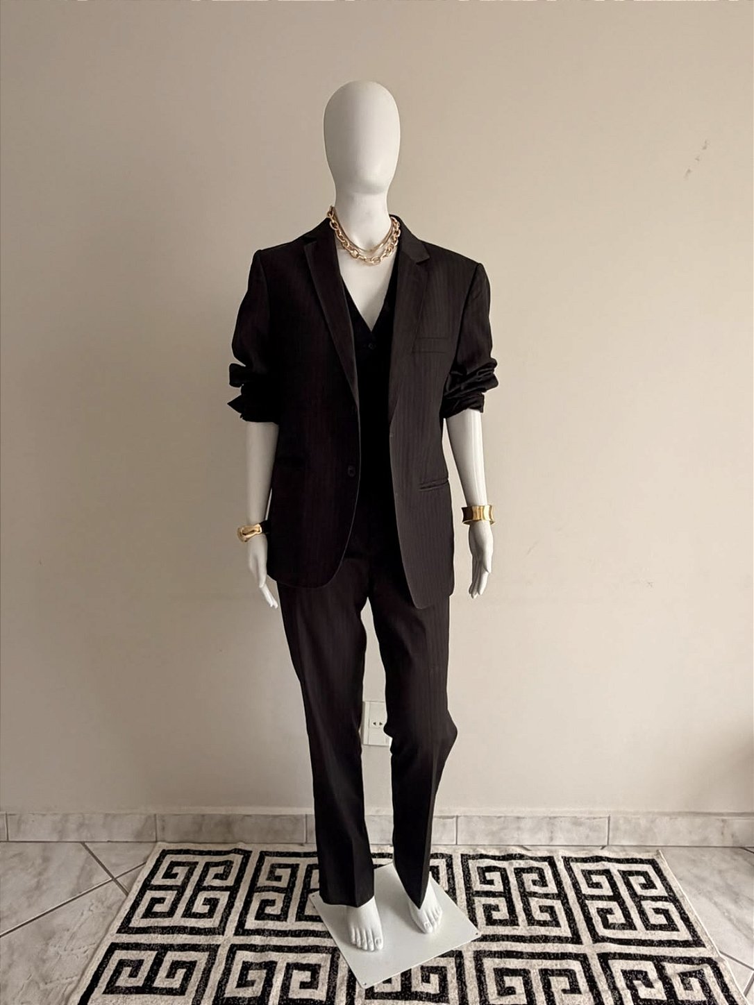 Blazer Vintage Feminino Preto CGC