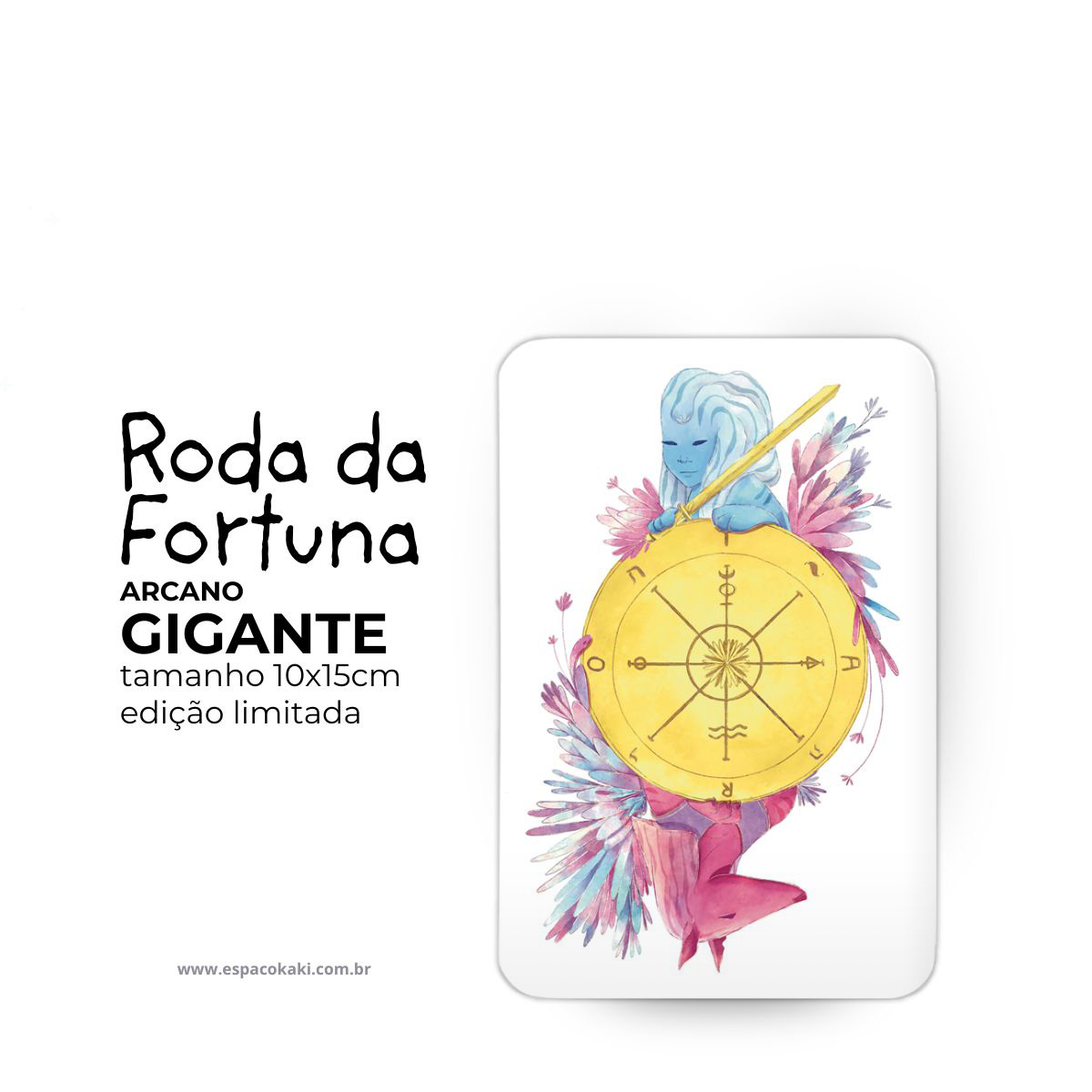 1 arcano gigante avulso RODA DA FORTUNA 10x15cm