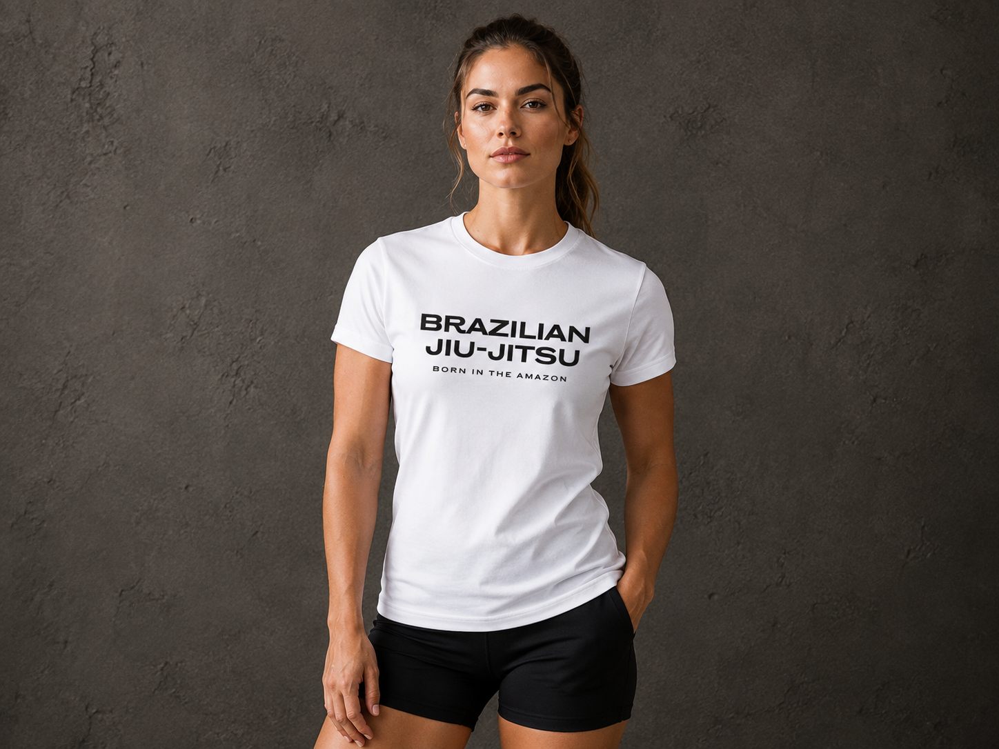 Camiseta Feminina BJJ – Born in the Amazon