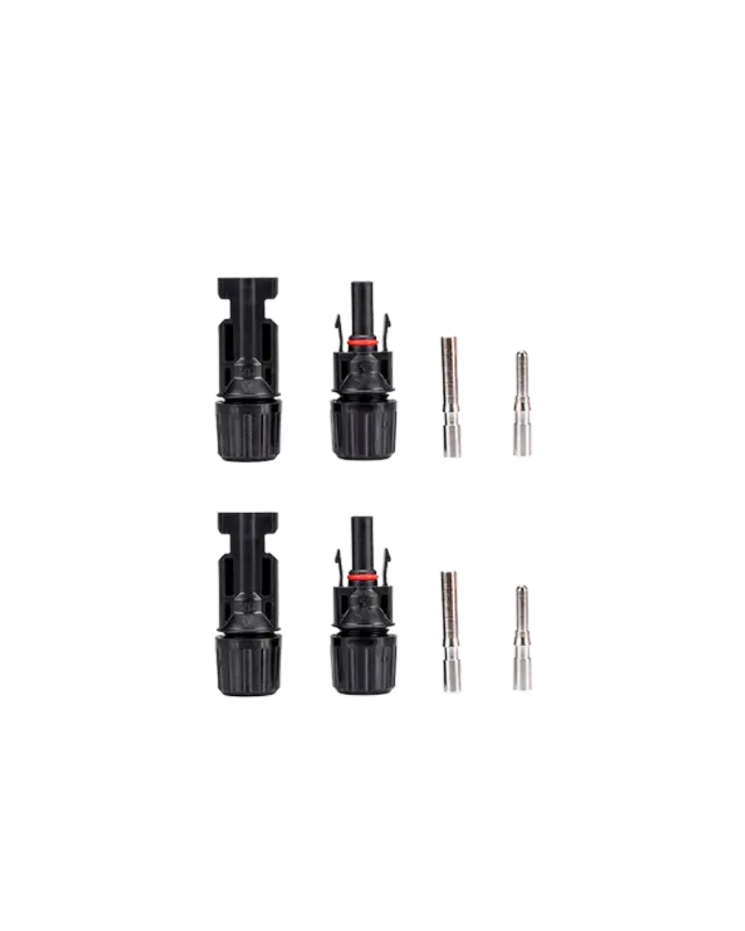 Kit Conector MC4 Macho e Fêmea para Painel Solar (Par)
