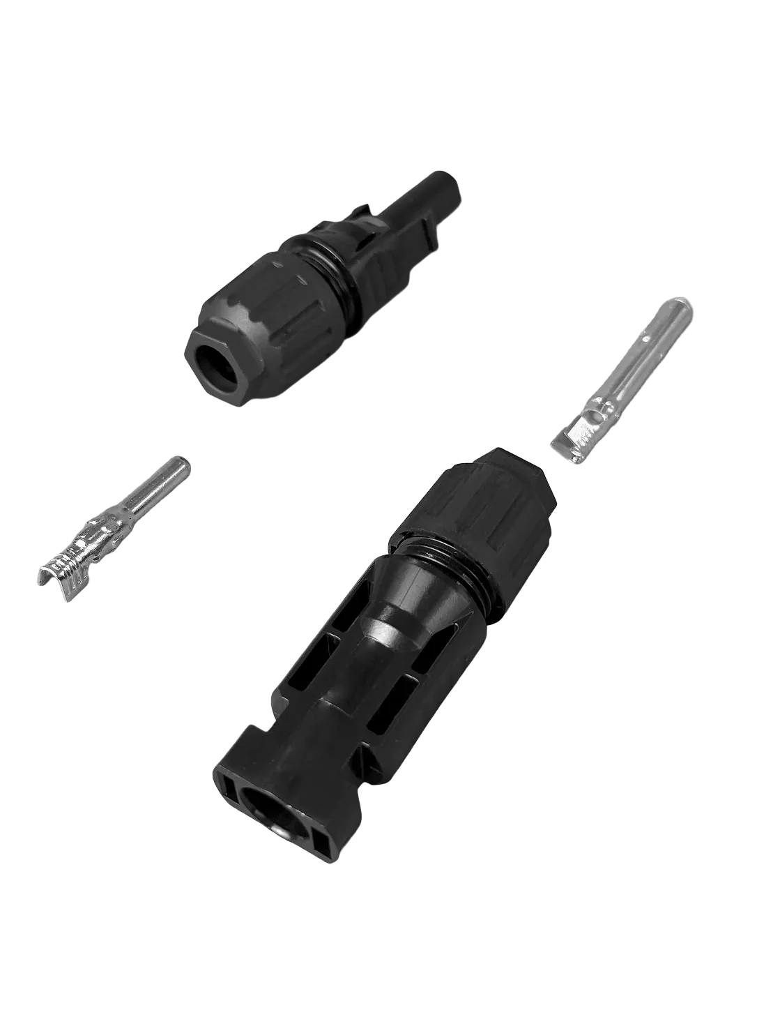 Kit Conector MC4 Macho e Fêmea para Painel Solar (Par)