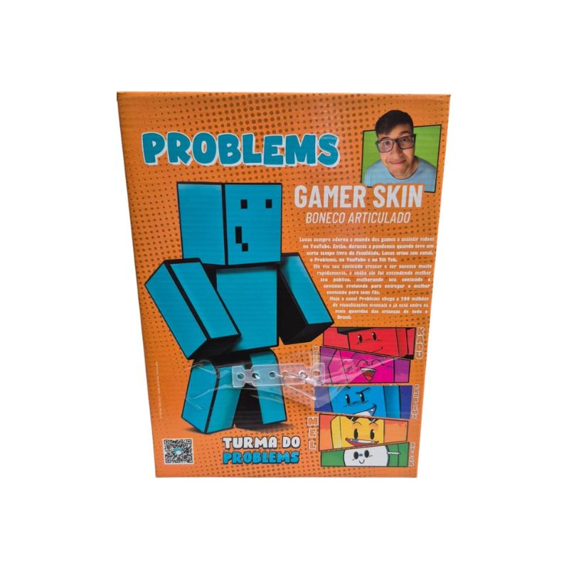 Boneco Minecraft Rosa
