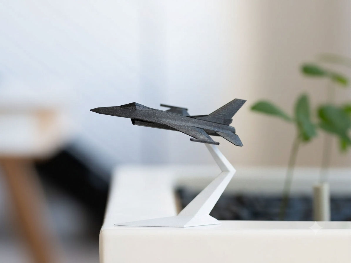 Miniatura Minimalista Caça F-16