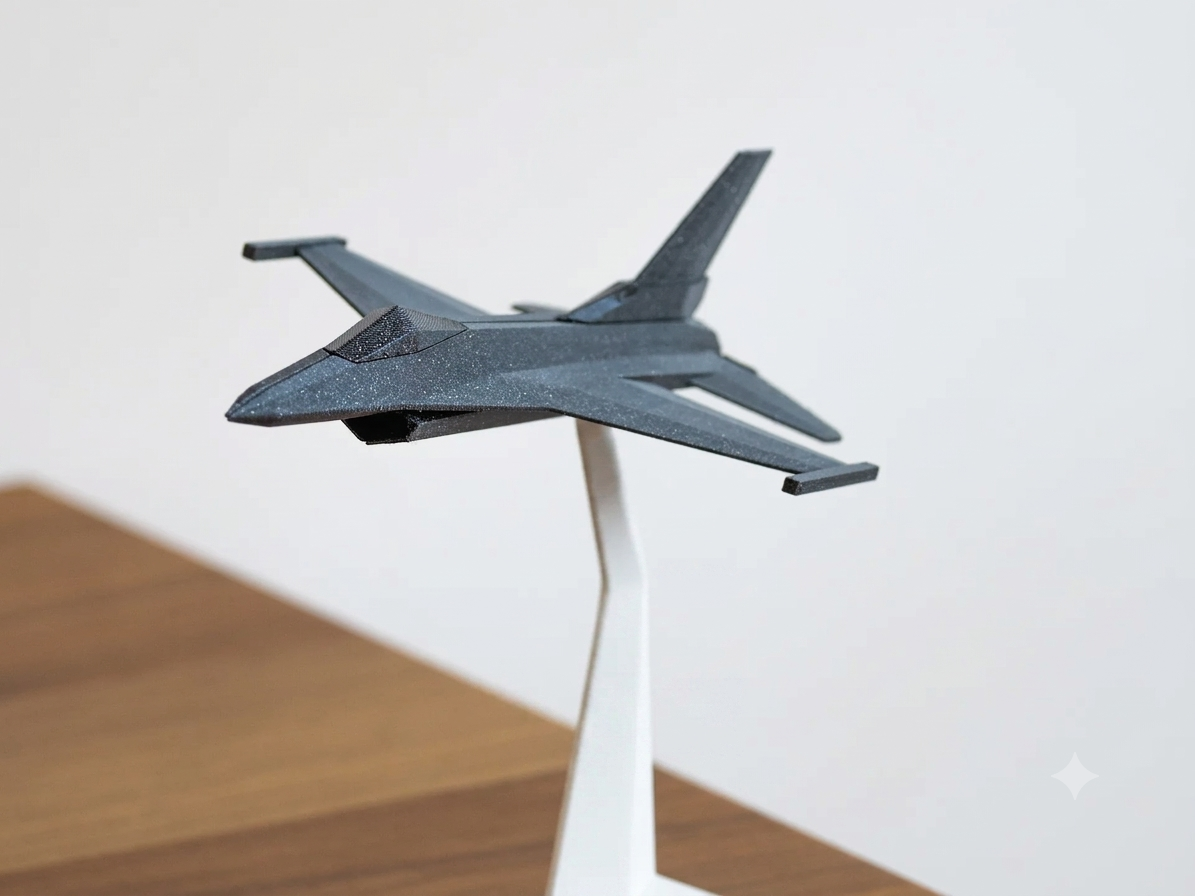 Miniatura Minimalista Caça F-16